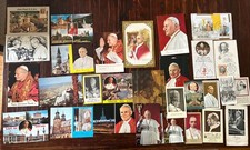 Vtg Lot 30+ Pope Holy/Post Cards 1940s-80s; Pius XII; John XXIII; John Paul II picture