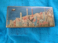 FRATELLI  ALINARI FLORENCE ITALY VNTAGE WOODEN BOX ART & GILT TRIM picture