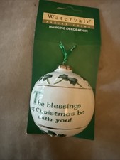 “Watervale” Ireland Xmas decoration That Says”The Blessings Of Xmas Be With You” picture