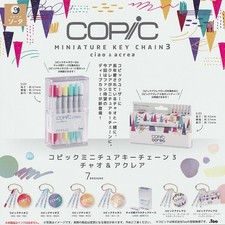 Copic Miniature Key Chain 3 Ciao & Acrea complete set 7 Capsule Toy picture