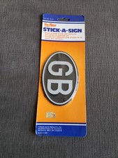 Vintage Great Britain GB Stick-A-Sign - Made In EEC - NEW SEALED picture