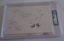 Vint Cerf signed autographed PSA authentic 5x8 sketch Interplanetary Internet picture
