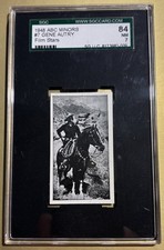 1948 ABC Minors GENE AUTRY Film Stars #7 SGC 7 NM 84 Vintage UK Columbia Pics. picture
