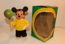 Vintage Carl Original Wind Up Mickey Mouse Toy West Germany Works W/ Box picture