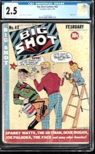 BIG SHOT COMIC #43-CGC 2.5- 1944 HILTER COVER-BOODY ROGERS ART picture