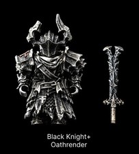 Black Knight Figurine, Magnetic Metal Figure picture