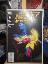 JUSTICE SOCIETY OF AMERICA 6 SIGNED & COVER ALEX ROSS COA COLLECTOR'S CLUB 2007. picture