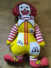 Vintage Ronald McDonald Plush Stuffed Advertising McDonald’s Doll RARE picture