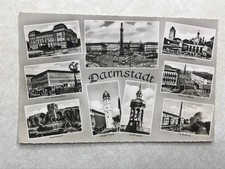 B2571 Vintage Postcard Darmstadt Germany Multi View Tourism Photographs picture