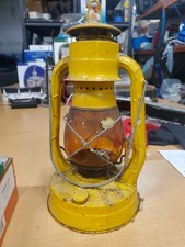 RARE Vintage Dietz Chicago Park District Lantern With Original Amber Globe picture