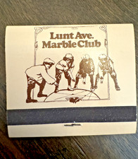 Lunt Ave. Marble Club Match Book Vintage picture