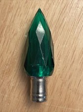 GREEN CRYSTAL FACETED ACRYLIC LIGHTING LAMP SHADE FINIAL (NEW OLD STOCK) picture