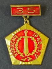 Soviet Latvia USSR 35 years of Kurland (Kurzeme) region Liberation Medal #2123 picture