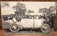 Auto Racing Barney Oldfield 200 H.P. Bens Blitzen Benz Race Car RPPC picture