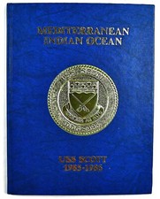 USS Scott (DDG-995) 1985 1986 Mediterranean Indian Ocean Deployment Cruise Book picture