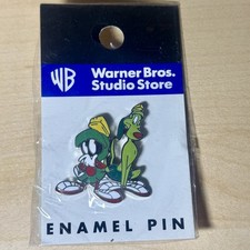 1997 Warner Bros Studio Store Marvin the Martian & K9 Dog Enamel Pin NEW picture