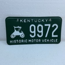 Kentucky Historic Motor Vehicle License Tag# 9972 picture