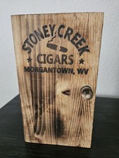 Vintage Wood Cigar Box Rare Collectible Stoney Creek From Morgantown WV picture