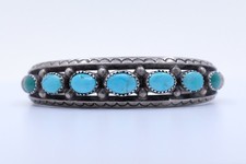 Sterling Silver Turquoise Navajo Cuff picture