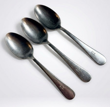3 US Military WW2 Era Stainless Steel Mess Hall 7