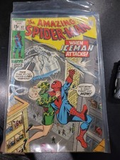 AMAZING SPIDER-MAN 92 - GWEN STACY - SAM BULLIT - ICEMAN (1971) Spiderman picture