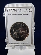 1856 BIDWELL BAR BRIDGE MEDAL THE FIRST SUSPENSION BRIDGE IN WEST OROVILE... picture
