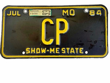 Missouri License Plate, Vintage picture