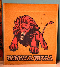 Vintage Latin Lion Alumni Research Cathedral decal picture