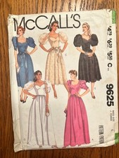 McCall's 9625 Vintage Sewing Pattern Bust 30.5 Dress from 1985 (Please Read) picture