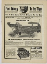 1905 Gaar Scott Ad: Clover Huller - First Money to the Tiger - Richmond Indiana picture