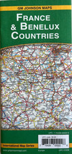 New FRANCE BELGIUM NETHERLANDS BENELUX COUNTRY ROAD MAP  Europe  AAA/GMJ 2023 picture
