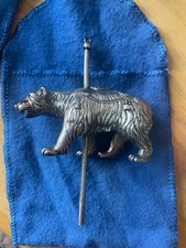 Cazenovia Abroad CAROUSEL BEAR Sterling Ornament Limited Ed 606/2649 picture