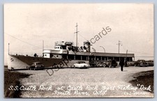 K67/ Smith River California Postcard RPPC 1957 S.S. Castle Rock Ship 256 picture