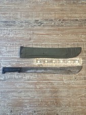 ORIGINAL WWII BRITISH B & W Ltd. AF/0100 1945 MACHETE JUNGLE KNIFE & SCABBARD picture