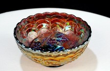Imperial Iridescent Amethyst Carnival Glass Imperial Grape 4 5/8