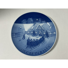 1969 B&G Bing & Grondahl Copenhagen Jule After Christmas Collectors Plate 7in picture