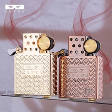ZORRO Z902 Inner Tank Kerosene Lighter Metal Flint Oil Refill Design Windproof picture