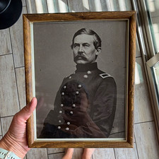 Civil War (1861-65) Militaria Framed Soldier/Officer in Uniform Portrait Photo picture
