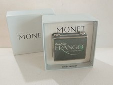 NIB MONET MARSHALL FIELDS FRANGO MINTS METAL & ENAMEL COLLECTIBLE SMALL BOX picture