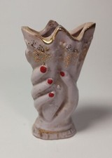Vintage Unusual Ladies Hand Vase, Made in Japan picture