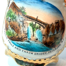 FALLS - PATERSON NJ NEW JERSEY Souvenir Porcelain Trinket ANTIQUE CHINA CUP picture