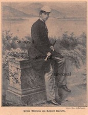 Prince Wilhelm as Bonn Borusse - 1906 - historical photo ~ 9x12cm picture