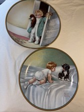 Bessie Pease Gutmann Lot of 2 Collector’s Plates The reward & In Disgrace picture