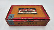 Vintage Bayuk Philadelphia Phillies Perfecto Cigar Box - It's Ripe Tobacco 5c picture