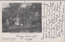 Col William Prescott Homestead East Pepperell MA Bunker Hill 1905 Postcard picture