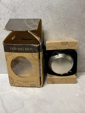 Dr Pepper 7Up Big Ben Sliver Metal Travel Alarm Clock (1939 Replica) - NIB RARE picture