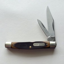 Vintage Schrade USA Old Timer 33OT Middleman Jack 2 Blade Pocket Knife Delrin picture