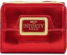 LOUNGEFLY MARVEL IRON MAN 15TH ANNIVERSARY COSPLAY ZIP AROUND WALLET NWT picture