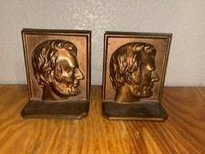Bronze Abraham Lincoln Bookends picture