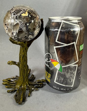 MOSAIC QUARTZ SPHERE WITH TREE  - FULLY STIRTY IN A SELF SUPPORTING STAND picture